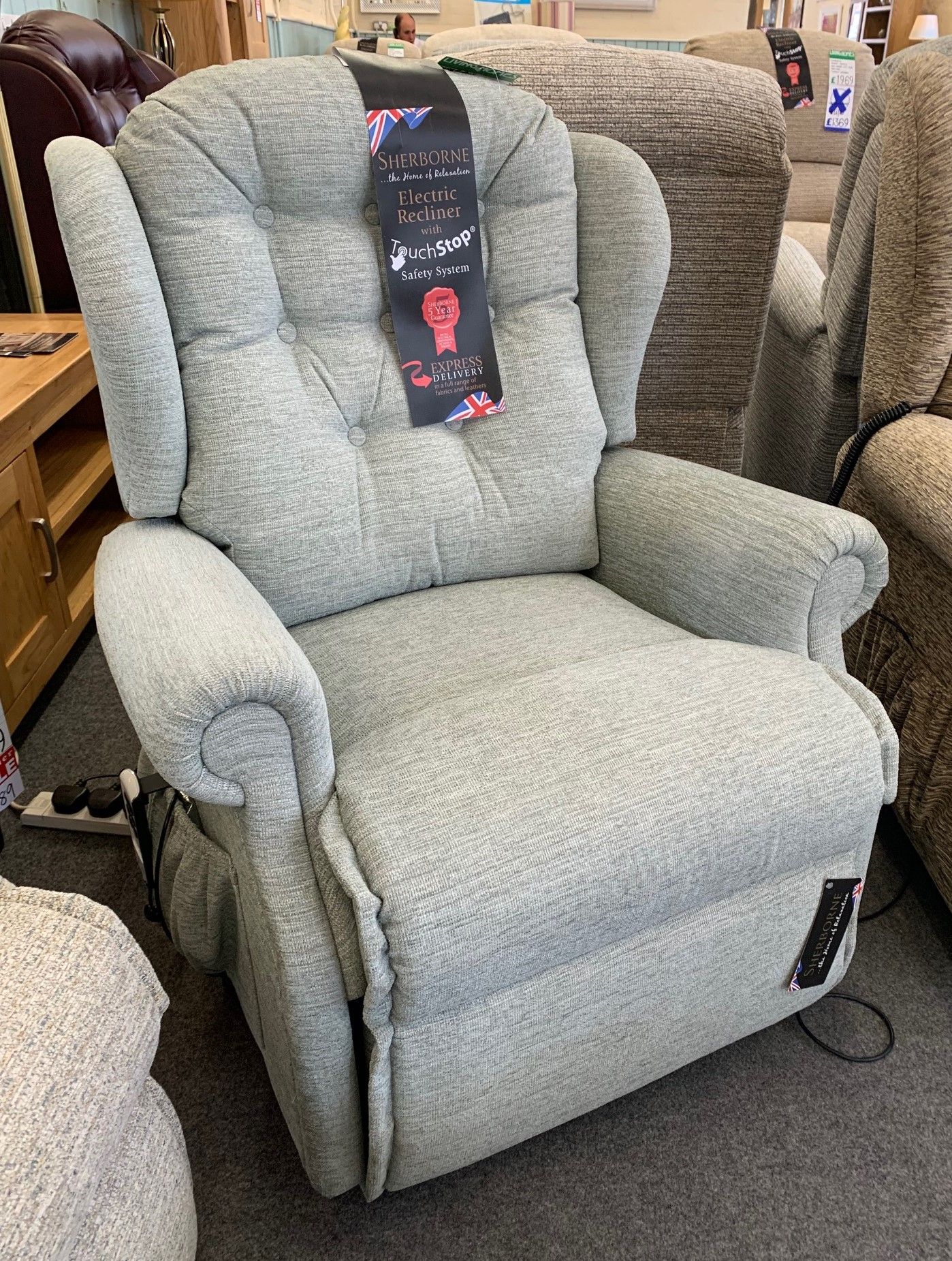 sherborne lynton petite riser recliner