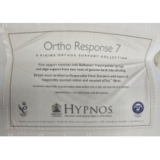 Clearance - Hypnos Ortho Response 7 4'6" Double Mattress Only