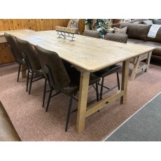 Clearance - Baker Vincent 200cm Fixed-Top Table & 6 x PU Chairs