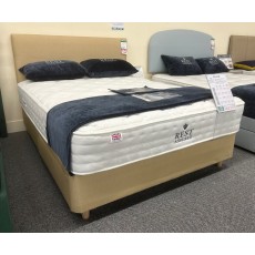 Clearance - Rest Assured 150cm Kingsize Felice Mattress with 2 Drw Base on Legs PLUS Lyon Headboard