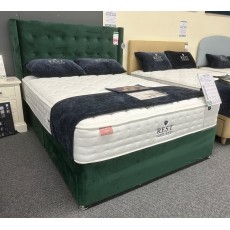 Clearance - Rest Assured 150cm Kingsize Redford 2 Drw Divan Set PLUS Bloomsbury Headboard