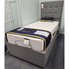 Clearance - Highgrove Burton 90cm Single Adjustable Bed + HB