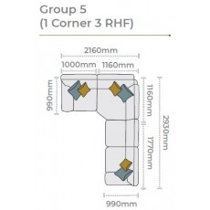 Alstons Memphis Corner Group 5 (1 Corner 3 RHF) Alstons Memphis Corner Group 5 (1 Corner 3 RHF)