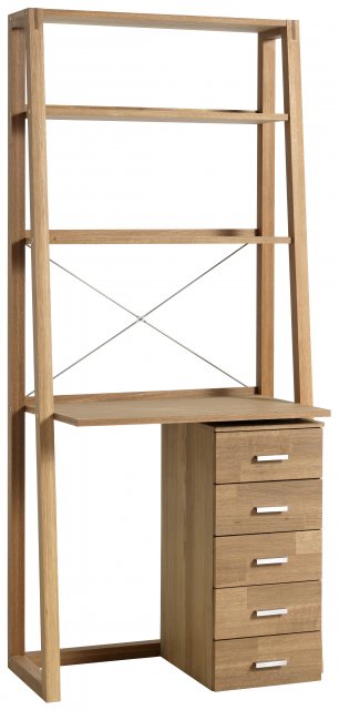 Living Homes Collection Regis Oak Shelving Desk Shelving Units