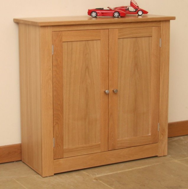 Andrena Elements Small 2 Door Hall Cupboard Cabinets Display