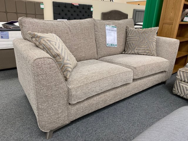 Clearance - Alstons Stockholm 3 Seater Sofa & Storage Footstool - Sofas ...