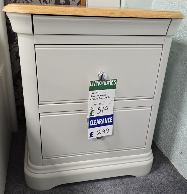 Clearance - TCH Cromwell 2 Drawer Bediside