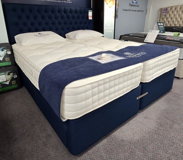 Clearance - Hypnos Radlett Sublime 6'0"(180cm) Superking Zip & Link F/E 2 Drawer Divan Set + HB