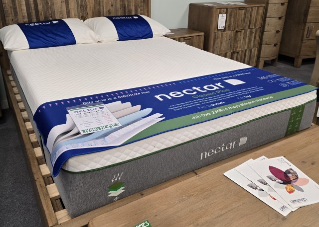 Clearance - Nectar 4'6' (135cm) Classic Plus Double Dual Tension Mattress