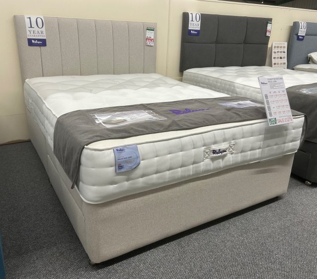 Clearance - Relyon 150cm Kingsize Coniston 2 Drw Divan Set PLUS Baronial Headboard